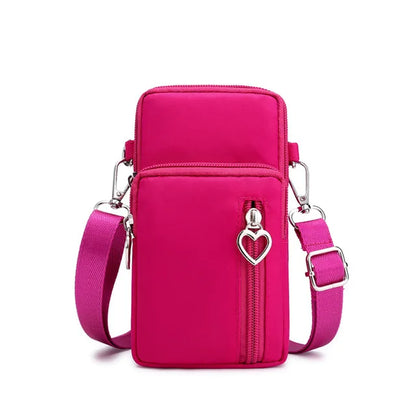 Crossbody Bags For Women Waterproof Nylon Multifunction Casual Small Bag Mobile Phone Case Crossbody Bag Sports Purse