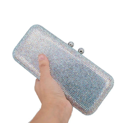 Wine Cheaper Crystal Rhinestones Women Evening Clutch Bag Bridal Wedding Clutches Party Dinner Prom Chain Shoulder Handbag Purse