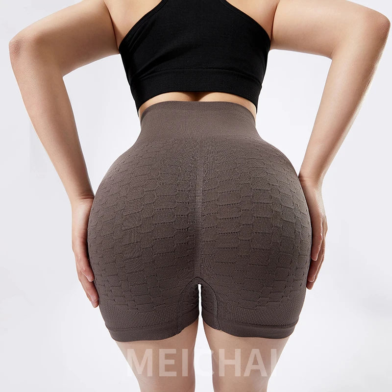 Seamless Sports Shorts High Waist Yoga Shorts Women Pants Push Up Yoga Leggings Elasticity Gym Running Wear Women Cycling Short