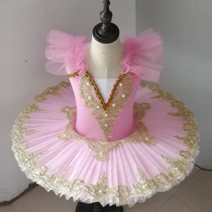 Tutu Ballet Led Light Swan Lake Ballerina Pancake Tutu Girl Women Adult Child Ballet Dress Kids Dance Costumes Tutu Led