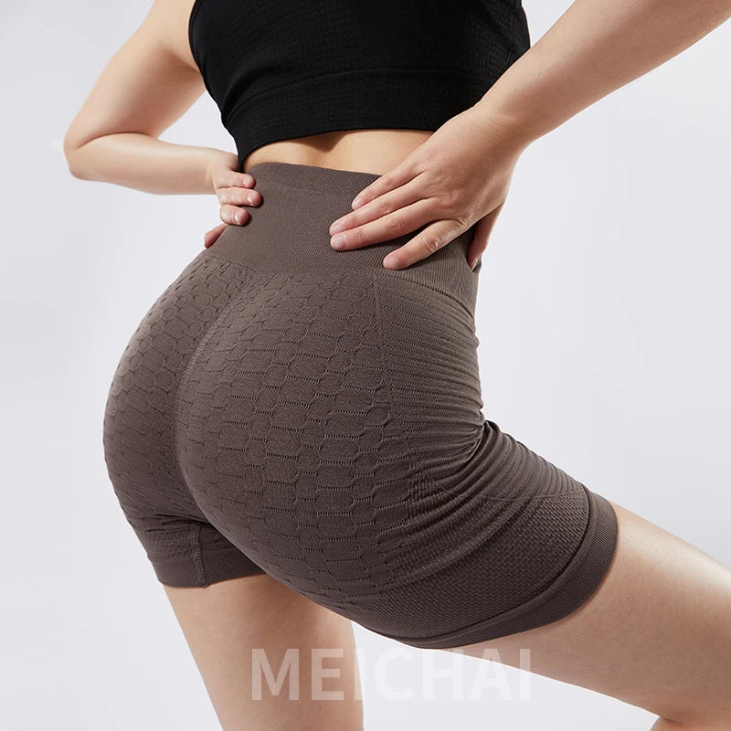 Seamless Sports Shorts High Waist Yoga Shorts Women Pants Push Up Yoga Leggings Elasticity Gym Running Wear Women Cycling Short