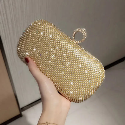 YoReAi Women Diamonds Evening Bag Female Clutch Design Brand Luxury Shoulder Bags Party Handbags Shiny Purse Messenger Pack