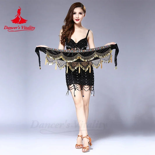 New style Belly dance costumes velvet lantern gold coins  belly dance hip scarf for women belly dancing belts