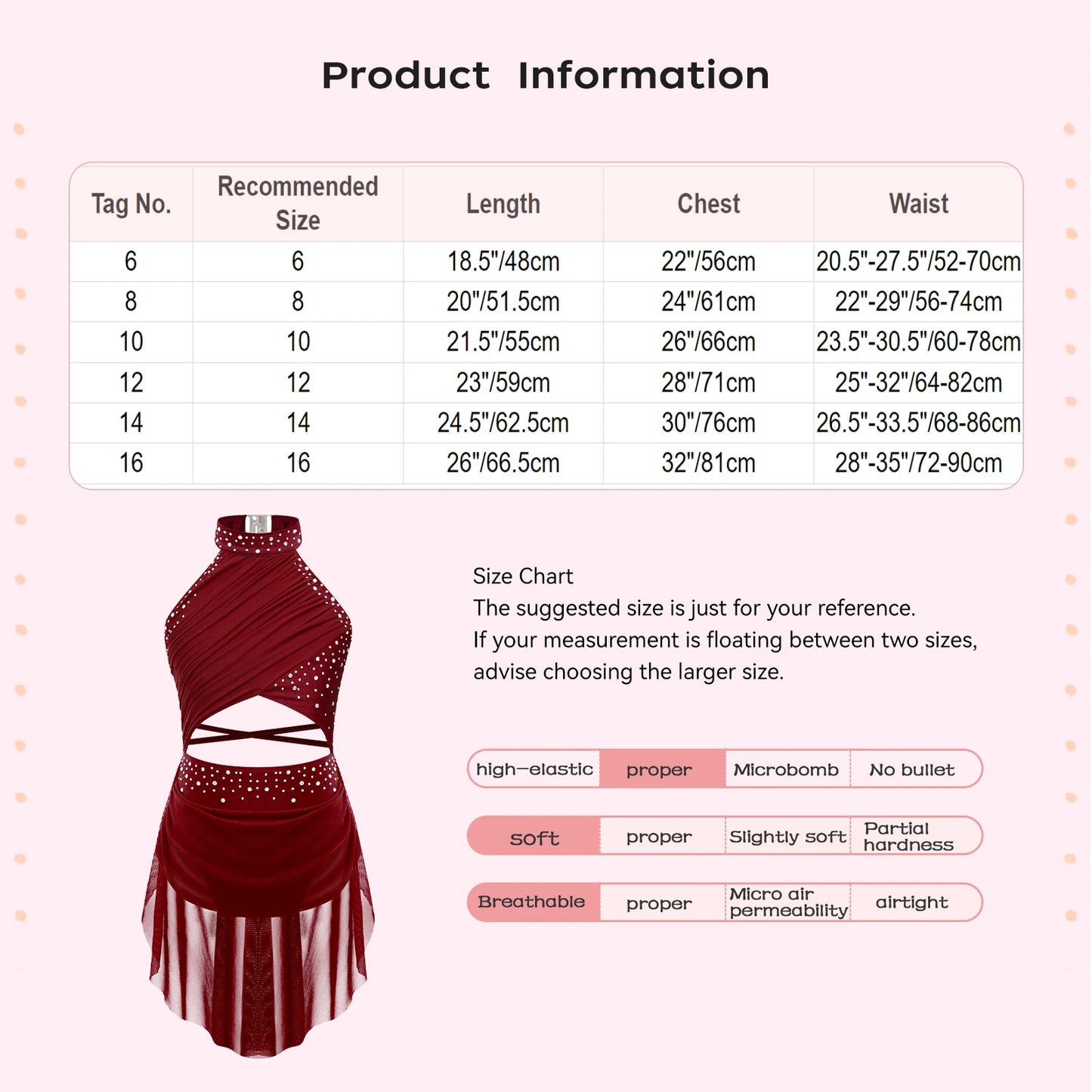 Kids Girls Ballet Leotard Dress for Lyrical Jazz Latin Dance Costume Backless Gymnastics Dress with Flowy Skirt Stage Dancewear