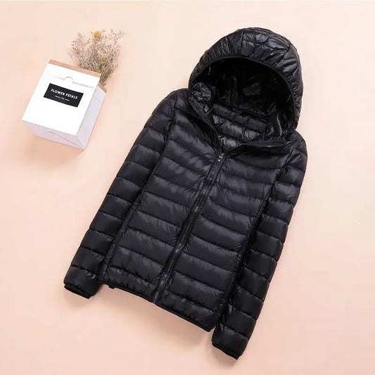 Women's Jacket New Lightweight Downcotton-padded Cropped Hooded Stand Collar Parkas Clearance Sale