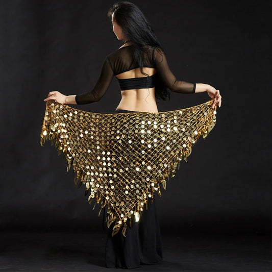 Mermaid Sequin Belly Oriental Eastern Dance Belts Costumes for Womens Bellydance Hip Scarves Scarf Dancing Indian Waist Chains