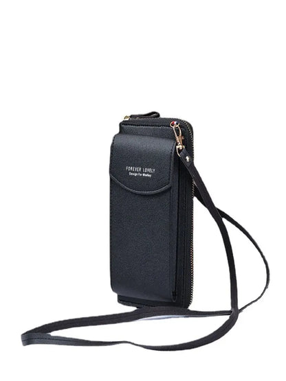 Fashion Single Shoulder Crossbody Cell Phone Bag Mini Versatile Satchel Multi Card Position Card Bag Keycase Female