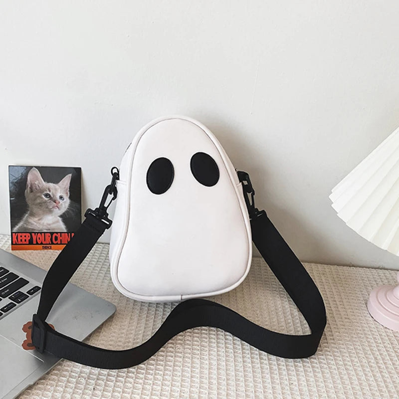 Halloween Ghost Bag Novelty Skull Crossbody Bags Y2k Women Girls Punk Hiphop Horror Skeleton Shoulder Bag Funny Handbag Purses