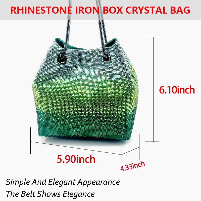 Latest Italian Design Luxury Shiny Wedding Party Ladies Handbag high quality Diamond Tote Evening Bag