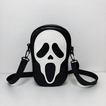 Halloween Ghost Bag Novelty Skull Crossbody Bags Y2k Women Girls Punk Hiphop Horror Skeleton Shoulder Bag Funny Handbag Purses